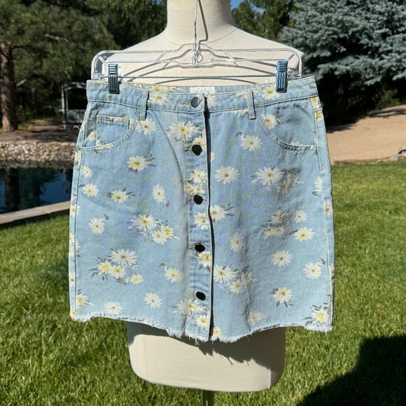T X S Denim Daisy Skirt - Picture 1 of 7
